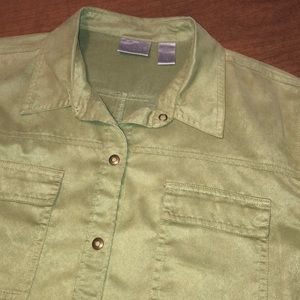 Soft Green Lightweight CHICO'S Long Sleeve Shirt 2